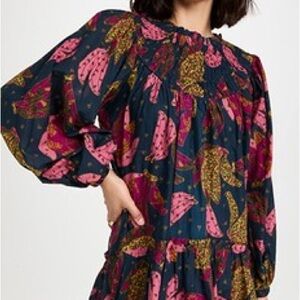 FARM Rio Patchwork Bananas Mini Doll Dress Medium NWT